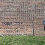 Trans Joy graffiti in Reading, UK